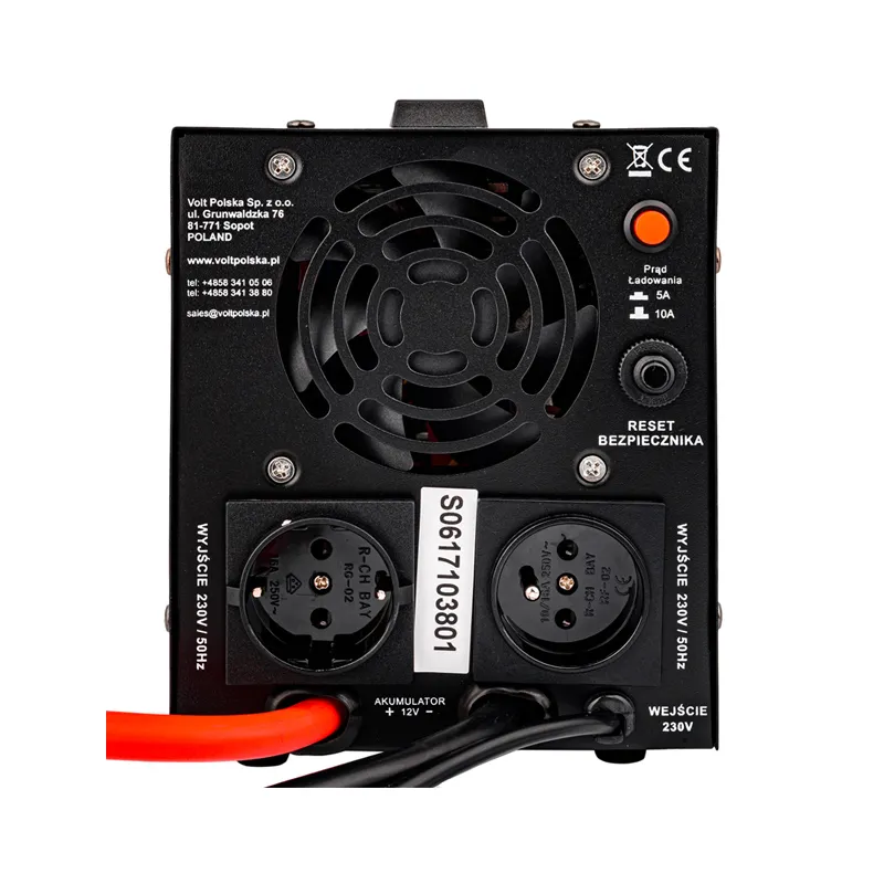 Záložný zdroj ZZ20 12V 230V 300W sínusový - čierna