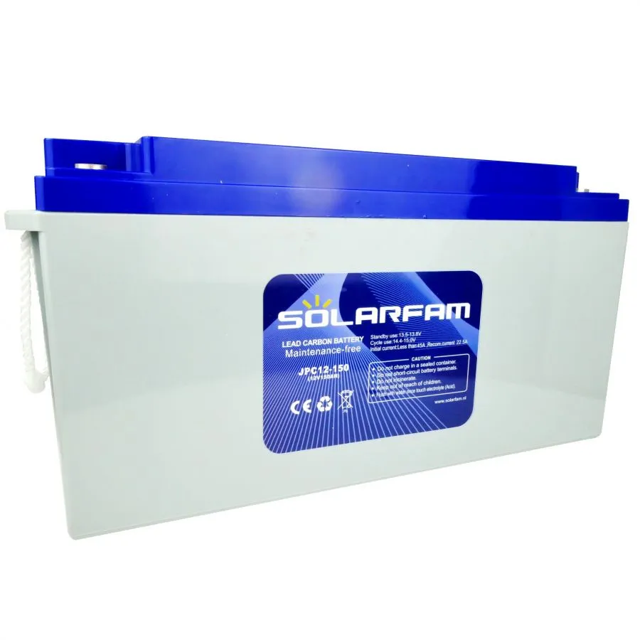 Bezúdržbová oloveno-uhlíková batéria Solarfam 12V 150Ah