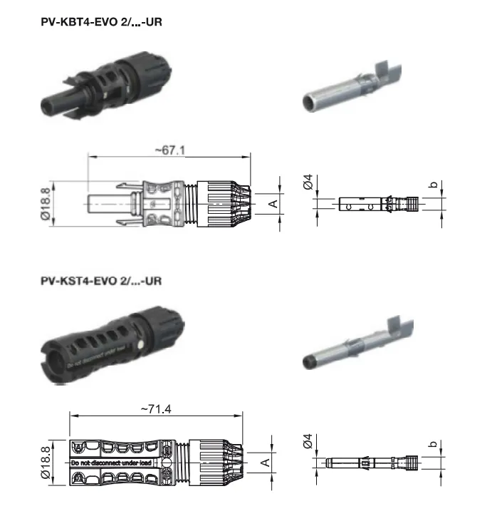 [88954] MC4 koncovka Stäubli Multi-Contact EVO2 - 1 pár