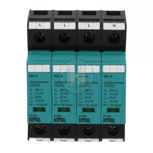Zvodič prepätia AC T1+T2 Kiwa 81.004 4P 280V/12,5kA