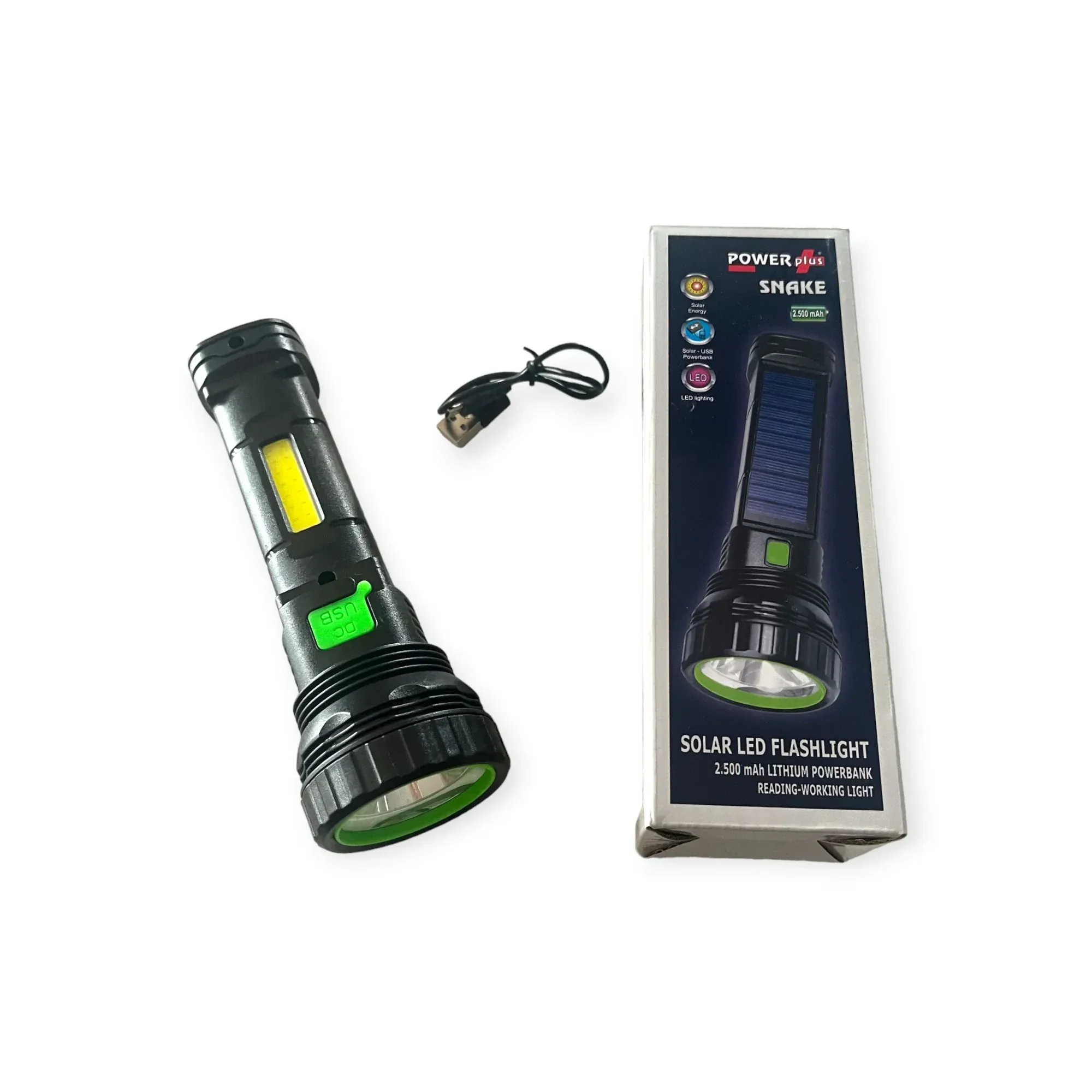 Solární LED svítidlo a powerbanka POWERplus Snake 2500mAh