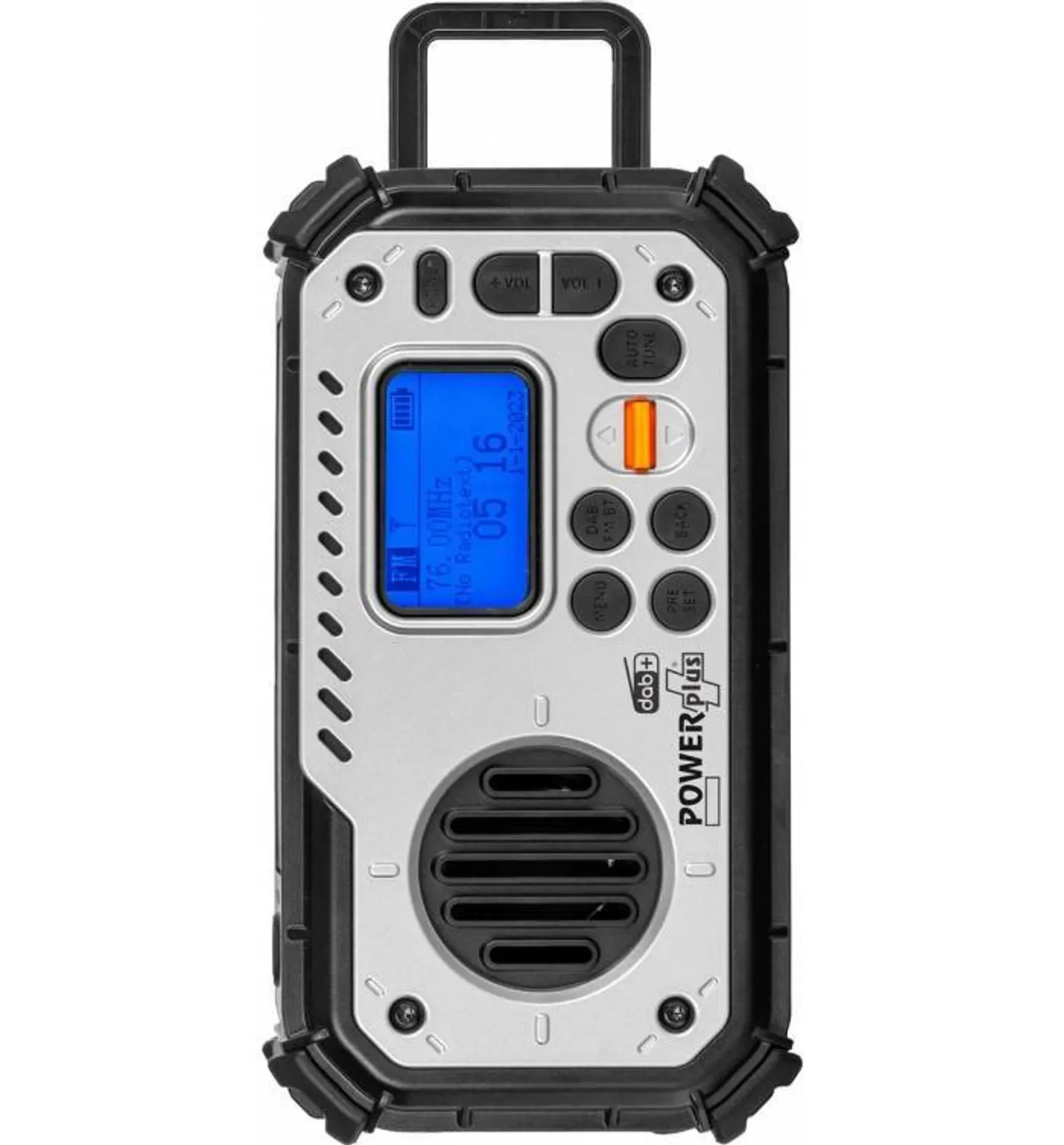 Solární rádio DAB+/FM s dynamem, powerbankou a světlem POWERplus BISON