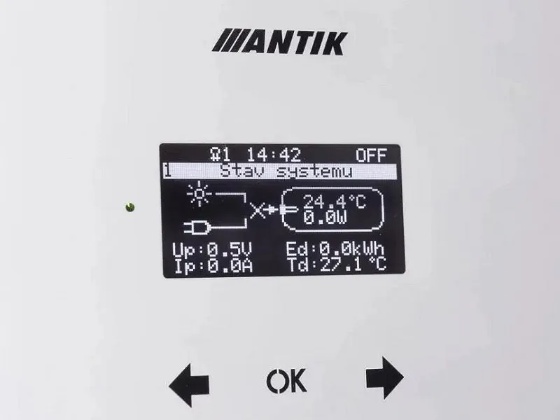 ANTIK zařízení pro solární ohřev vody PWH 01 V3 3kW (zánovní)