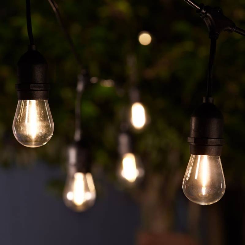 Solárna LED reťaz SolarCentre Madison Drop Glass Bulb - 10 svetiel
