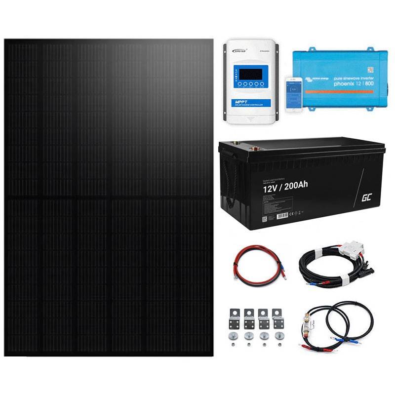 Solárny ostrovný systém 12V 800VA 430Wp 200Ah