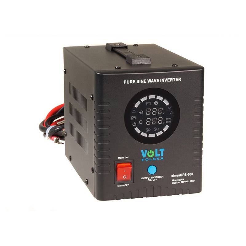 Záložný zdroj ZZ20 12V 230V 300W sínusový - čierna
