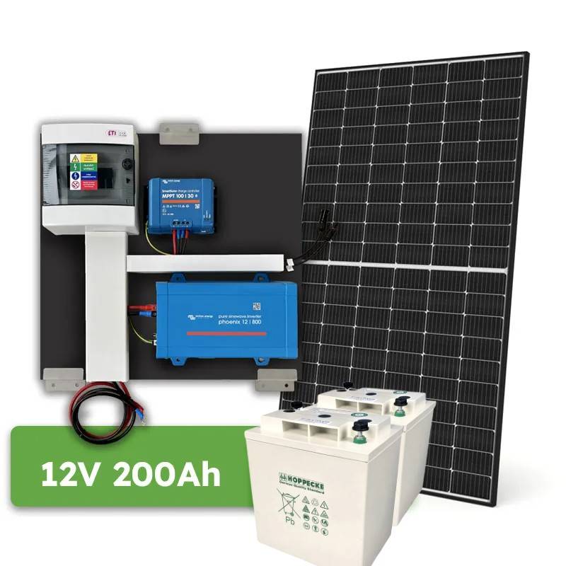 Predpripravený ostrovný systém Victron 12V 800VA 435Wp 200Ah Hoppecke batéria
